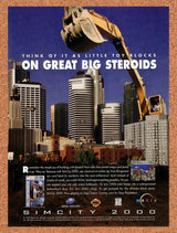 1995 Sim City 2001 PC Original Advertisement / Retro Promo v1
