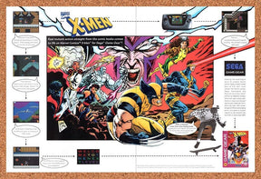1994 X-Men Game Gear Original Advertisement / Retro Wall Art v1