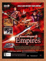 2004 Dynasty Warriors 4 Empires PS2 Original Advertisement / Retro Promo v1