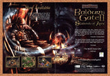 Baldurs Gate II Shadows Amn PC Original 2002 Ad Authentic Video Game Promo v4