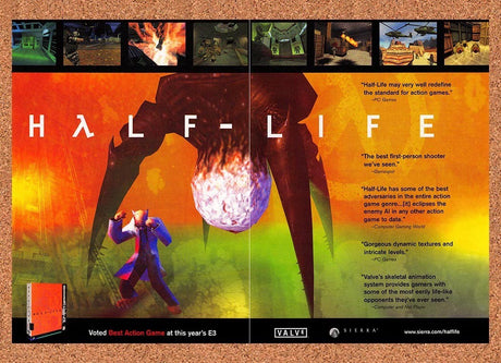 1998 Half-Life PC Original Advertisement / Retro Promo v8