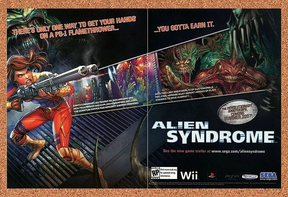 2006 Alien Syndrome Wii Original Advertisement / Retro Promo v1