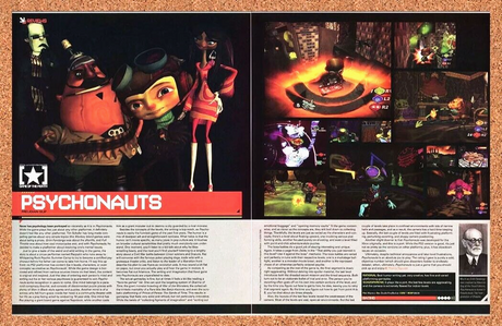 Psychonauts PS2 Original 2007 Ad Authentic Double Fine Sony Video Game Promo v1