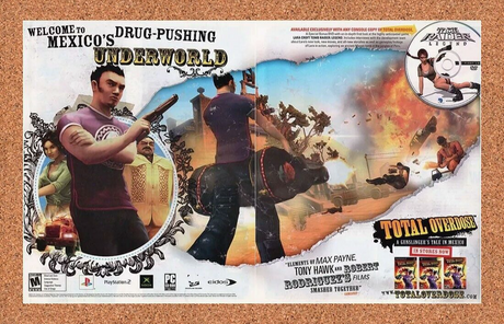 Total Overdose PS2 Original 2007 Ad Authentic PlayStation Narco Video Game Promo