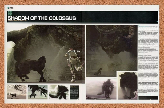 Shadow Of The Colossus PS2 Original 2006 Ad Authentic Sony ICO Video Game Promo