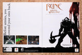 2001 Rune Viking Warlord PS2 Original Advertisement / Retro Wall Art v2