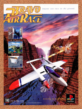 1997 Bravo Air Race PS1 Original Advertisement / Retro Promo v1