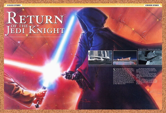 Star Wars Return Of The Jedi Knight Original 1999 Ad Authentic PC Game Promo