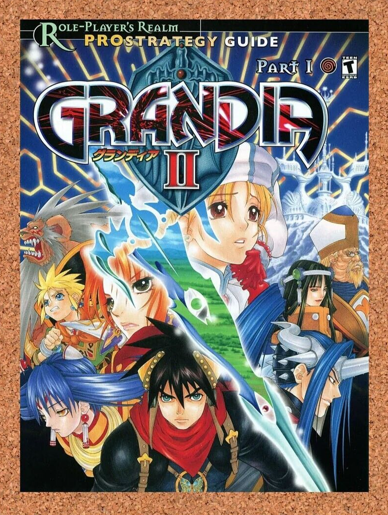 Grandia II Dreamcast Original 2002 Ad Authentic Sega Video Game Promo v1
