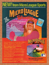 1987 MicroLeague Sports IBM Games Hulk Hogan Original Ad / Retro Wall Art v1