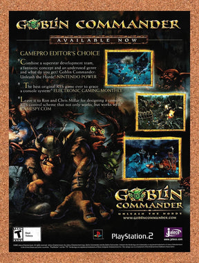 2004 Goblin Commander Unleash The Horde PS2 Original Advertisement / Promo v2