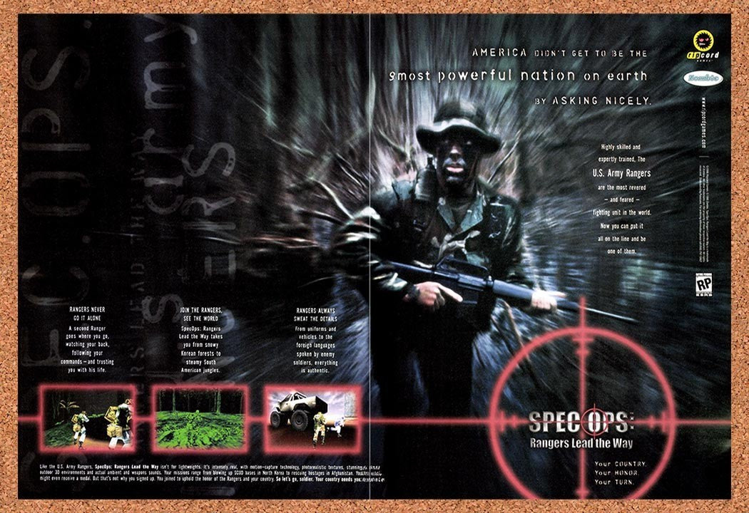 1998 Spec Ops Rangers Lead The Way PC Original Advertisement / Retro Promo v1