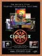 1997 Chron X Early Digital Collectible Card Game Original Ad / Promo v1