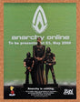 Anarchy Online PC Original 2002 Ad Authentic E3 Release Video Game Promo