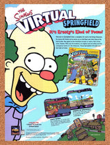 1998 Simpson's Virtual Springfield PC Original Advertisement / Retro Promo v1