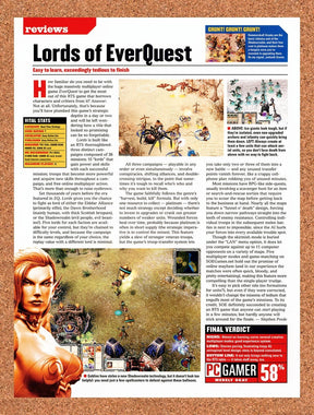 2004 Lords Of EverQuest PC Original Advertisement / Retro Promo vr5