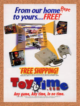 1999 Toy Time Order Video Games Online Original Ad / Retro Wall Art v1