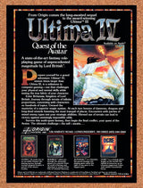 1987 Ultima IV Quest Of The Avatar Apple II Original Ad / Retro Wall Art v2