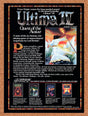 1987 Ultima IV Quest Of The Avatar Apple II Original Ad / Retro Wall Art v2