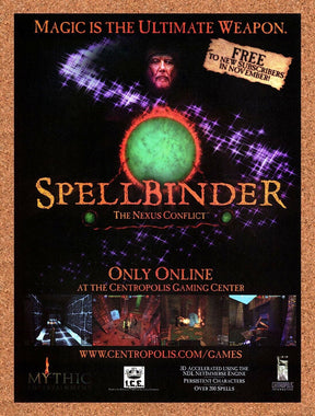 Spellbinder The Nexus Conflict PC Original 1999 Ad Authentic Video Game Promo