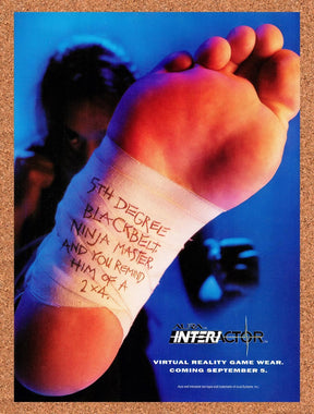1994 Aura Interactor Virtual Reality Game Wear Original Advertisement / Promo v5