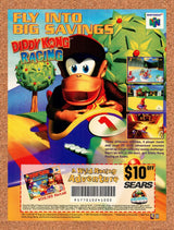1998 Diddy Kong Racing Sears Coupon Original Advertisement / Retro Promo v2