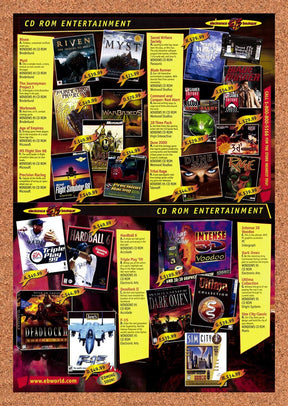 1998 EB World PC Games Original Advertisement / Retro Promo v1