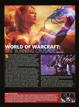 World Of WarCraft Burning Crusade PC Original 2010 Ad Authentic Video Game Promo
