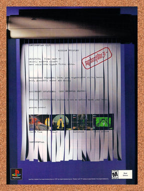 2002 Syphon Filter 3 PS1 Original Advertisement / Retro Promo v1