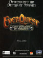 EverQuest Lost Dungeons Norrath PC Original 2005 Ad SOE MMO Video Game Promo v1
