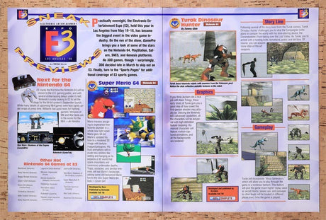 1996 E3 Expo Sneak Previews Original Advertisement / Retro Wall Art v9
