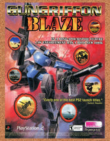 Gungriffon Blaze PS2 Original 2002 Ad Authentic Working Designs Game Promo