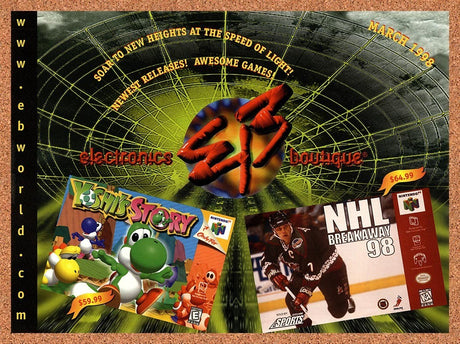 1998 EB Games Nintendo N64 Original Advertisement / Retro Promo v1