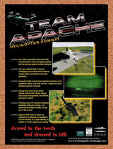 1998 Team Apache Helicopter Combat PC Original Advertisement / Retro Promo v1