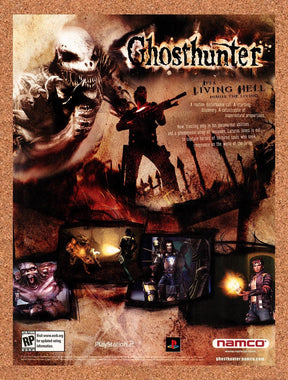 2004 Ghosthunter PS2 Original Advertisement / Retro Promo v1