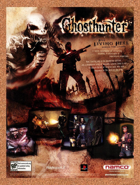 2004 Ghosthunter PS2 Original Advertisement / Retro Promo v1