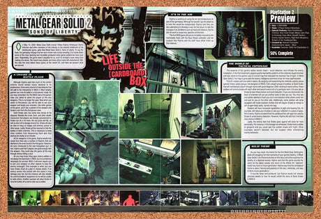 Metal Gear Solid 2 Sons Of Liberty PS2 Original 2002 Vintage Ad - Review Promo