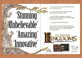 1999 Total Annihilation Kingdoms PC Original Advertisement / Retro Promo v4