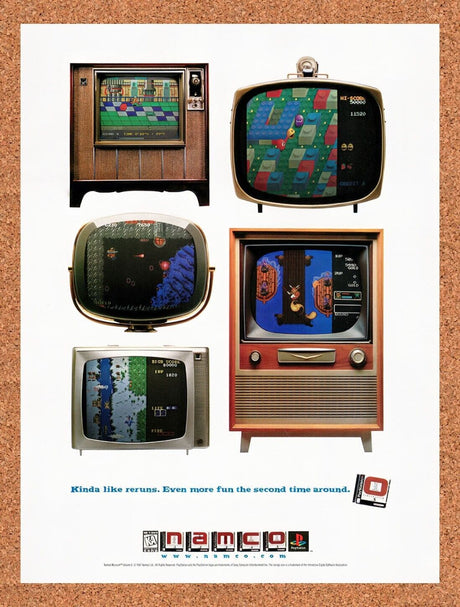 1997 Namco Museum PS1 Original Advertisement / Retro Wall Art v1