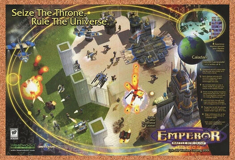 Emperor Battle For Dune PC Original 2003 Ad Authentic Westwood Video Game Promo