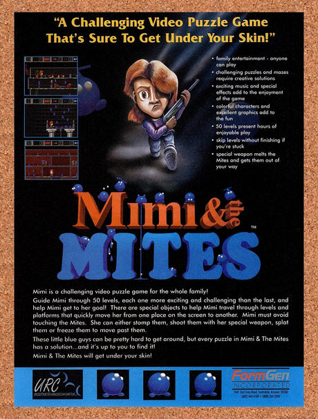 1995 Mimi & The Mites PC Original Advertisement / Retro Promo v1
