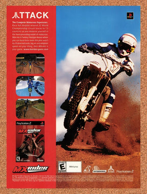 2001 MXRider PS2 Original Advertisement / Retro Promo v1