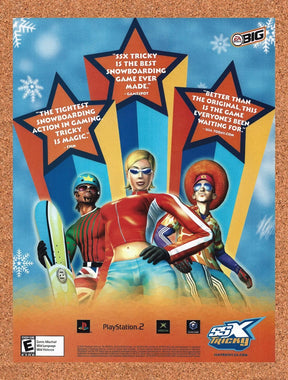2002 SSX Tricky PS2 Original Advertisement / Retro Promo v2