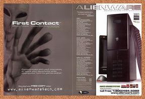 2000 Alienware First Contact Voice Communicator Original Ad / Retro Wall Art v25
