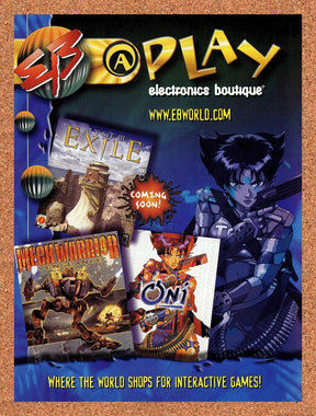 2001 Oni EB Play Original Advertisement / Retro Promo v9
