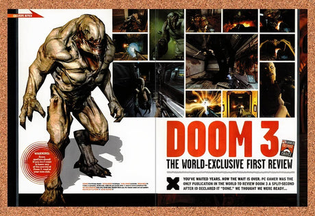 2004 Doom 3 World First Review Original Advertisement / Retro Promo vr4