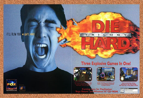 Die Hard Trilogy PC Original 1999 Ad Print Authentic Movie Video Game Promo
