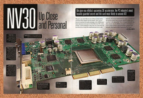 NVidia NV30 Original 2004 Ad Authentic 3D Accelerator PC Gaming Retro Tech Promo
