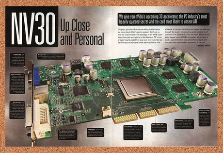 NVidia NV30 Original 2004 Ad Authentic 3D Accelerator PC Gaming Retro Tech Promo