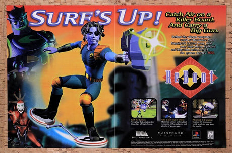 1998 Reboot PS1 Original Advertisement / Retro Wall Art v1